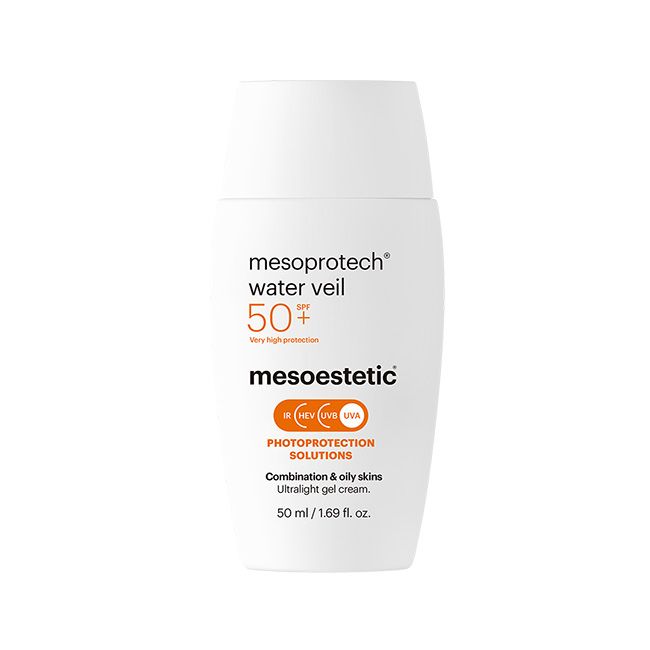 Mesoestetic Mesoprotech Light Water Antiaging Veil SPF50. Official Stockist. Worldwide shipping. Medical-grade skincare. The M-ethod Aesthetics