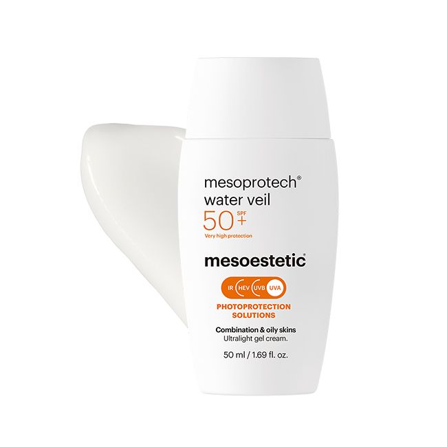 Mesoestetic Mesoprotech Light Water Antiaging Veil SPF50. Official Stockist. Worldwide shipping. Medical-grade skincare. The M-ethod Aesthetics