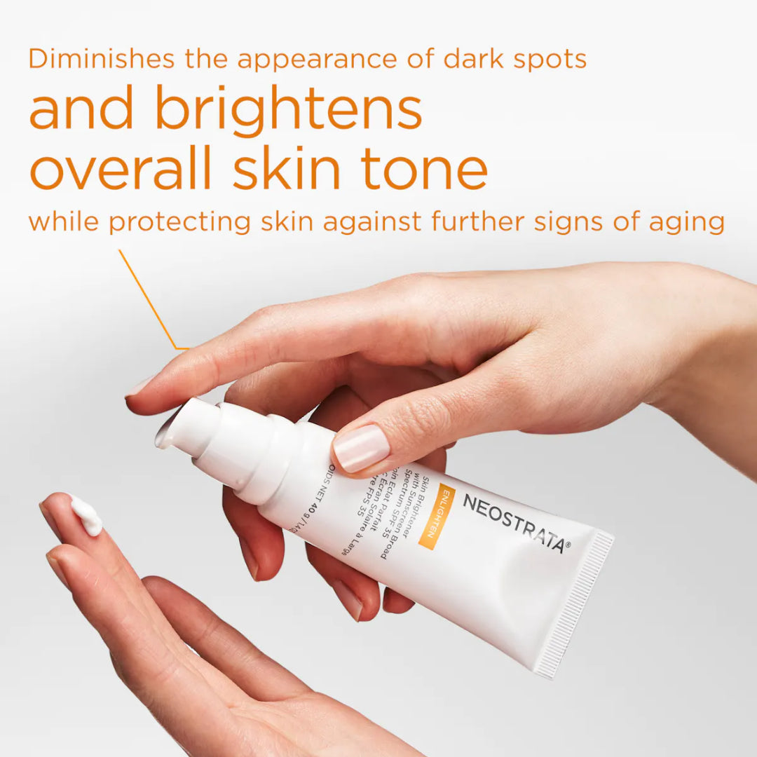 ENLIGHTEN Skin Brightener Sunscreen SPF 35 NEOSTRATA. Official Stockist. Worldwide shipping. Medical-grade skincare. The M-ethod Aesthetics